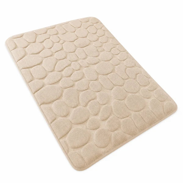 3D Non-Slip Cobblestone Embossed Bathroom Mat