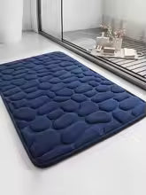 3D Non-Slip Cobblestone Embossed Bathroom Mat