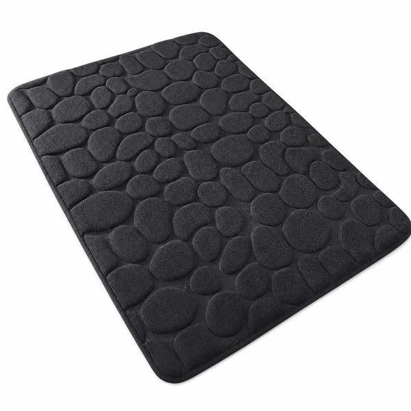3D Non-Slip Cobblestone Embossed Bathroom Mat