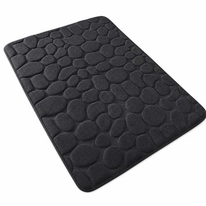 3D Non-Slip Cobblestone Embossed Bathroom Mat