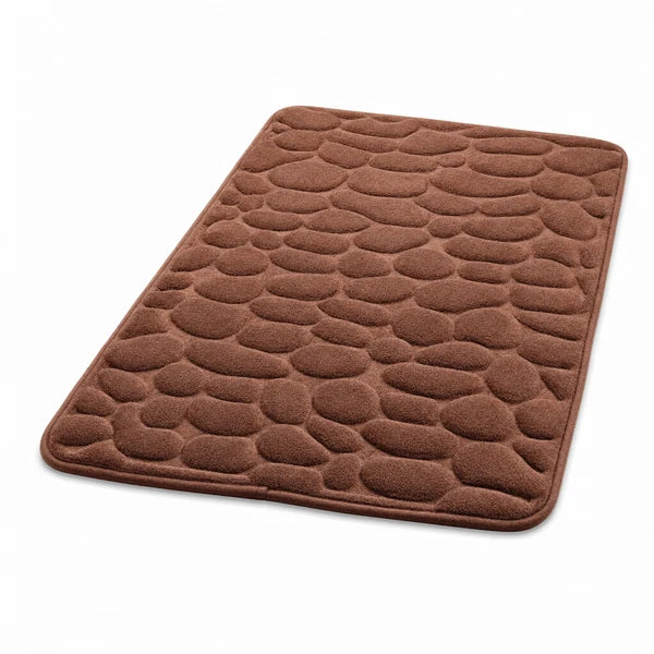 3D Non-Slip Cobblestone Embossed Bathroom Mat